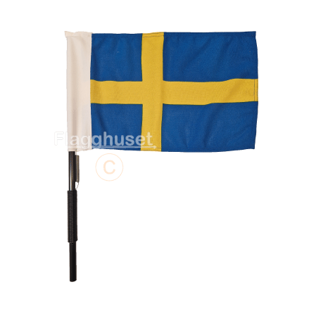 Busstng m.fjder inkl. svensk bussflagga