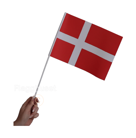 Danmark pappersflagga 6-pack