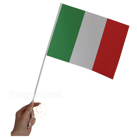 Italien pappersflagga 6-pack