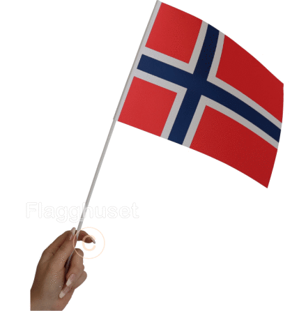 Norge pappersflagga 6-pack