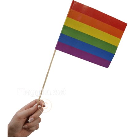 Pride pappersflagga 6-pack