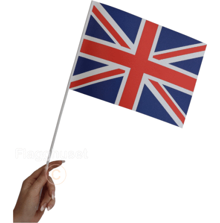 Storbritannien pappersflagga 6-pack